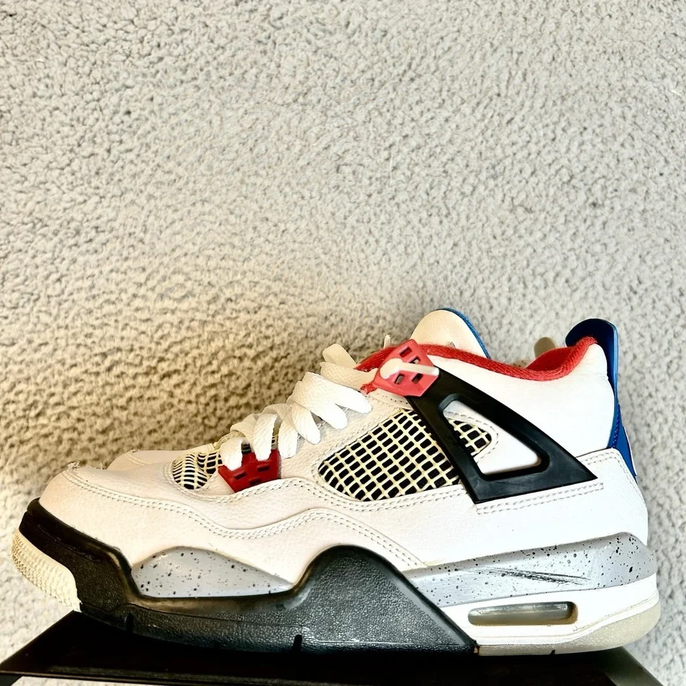 Air Jordan Nike What The 4 Gs Size 6Y Sneakers